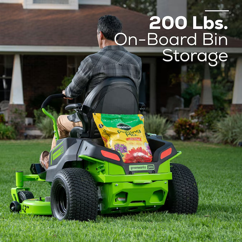 Crossover Zero Turn 42-In 80-Volt Lithium Ion Electric Zero-Turn Riding Lawn Mower with (6) 5 Ah Batteries (Charger Included)