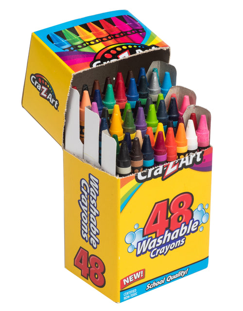 Load image into Gallery viewer, 48 Count Multicolor Washable Crayon, Children to Adult, Back to School Supplies
