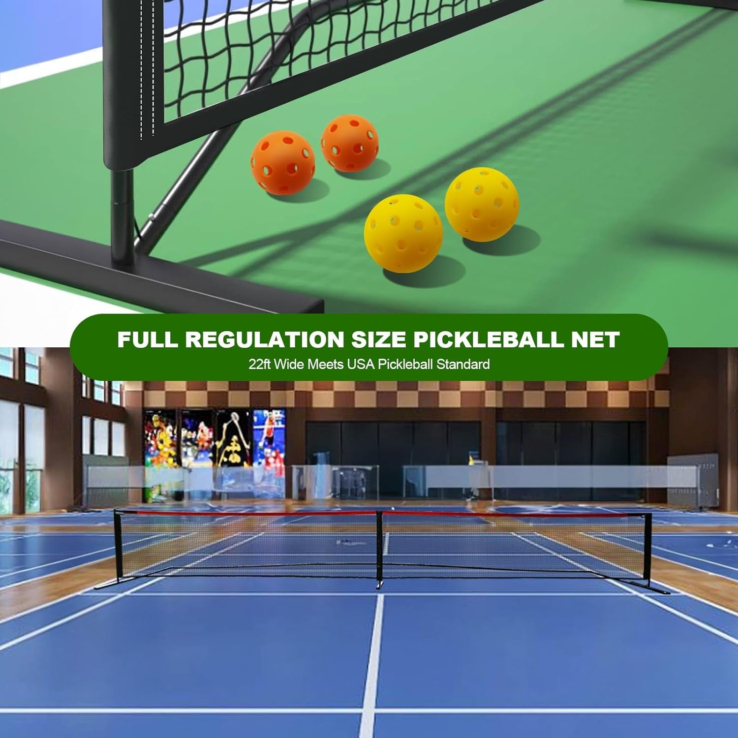 Pickleball Paddle Set of 4, Pickleball Set with Net, Pickleball Set with Net And