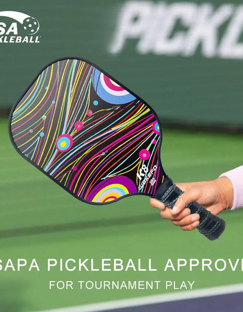 Load image into Gallery viewer, Professional Pickleball Paddles Set: USAPA Approved Pickleball Paddle Graphite Carbon Pickleball Rackets, Pickleball Paddles Set of 2 with 1 Bag and 4 Pickleballs
