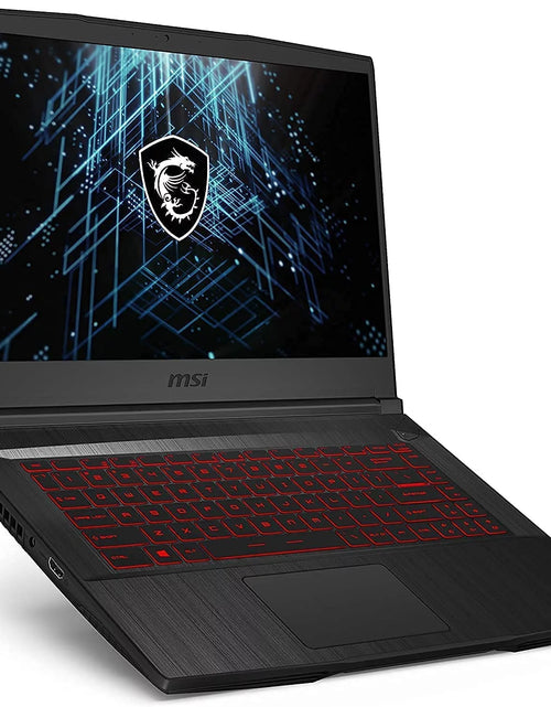 Load image into Gallery viewer, GF65 Gaming Laptop: 15.6&quot; 144Hz FHD 1080P, Intel Core I7-10750H 6 Core, NVIDIA Geforce RTX 3060, 16GB, 512GB Nvme SSD, Wifi 6, Red Keyboard, Win 10, Black (10UE-047)
