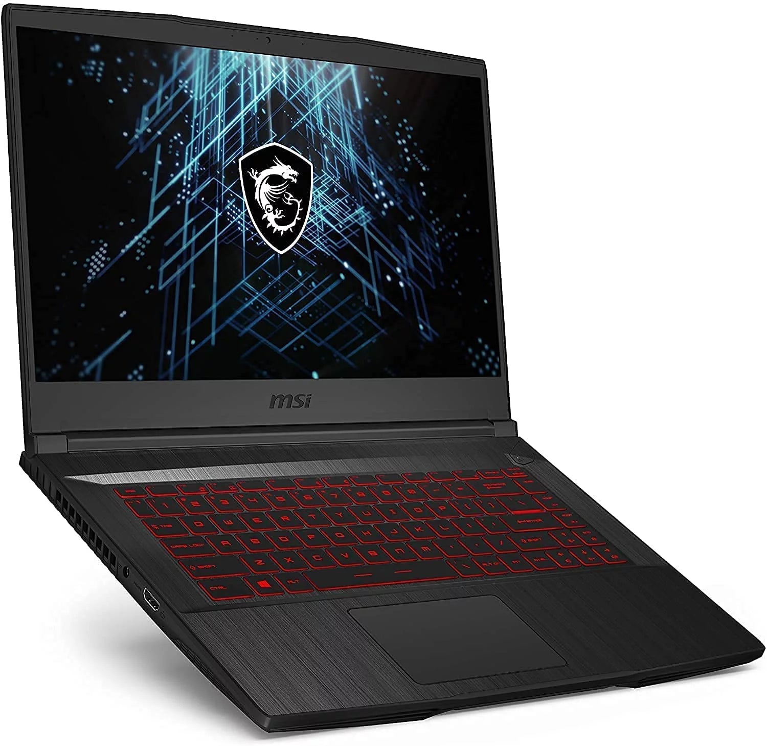 GF65 Gaming Laptop: 15.6" 144Hz FHD 1080P, Intel Core I7-10750H 6 Core, NVIDIA Geforce RTX 3060, 16GB, 512GB Nvme SSD, Wifi 6, Red Keyboard, Win 10, Black (10UE-047)